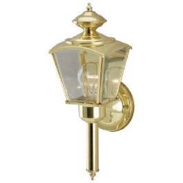 100-Watt Polished-Brass Coach-Style Wall Lantern Discount