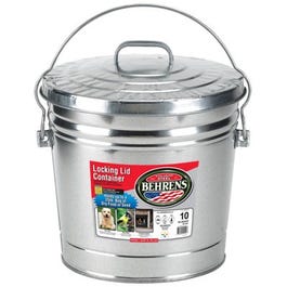 10-Gallon Galvanized Steel Trash Can Online now