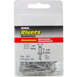 100-Pack Short Aluminum Rivets Online Hot Sale