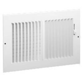 14 x 6-Inch 2-Way White Ceiling or Sidewall Diffuser on Sale