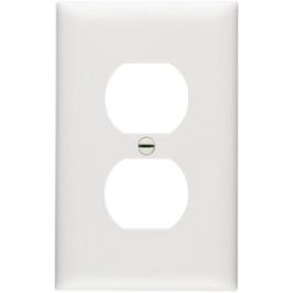 10-Pack White 1-Duplex Nylon Wall Plates Fashion